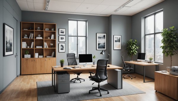 Comment optimiser l'aménagement d'un bureau avec rangement fermé ?